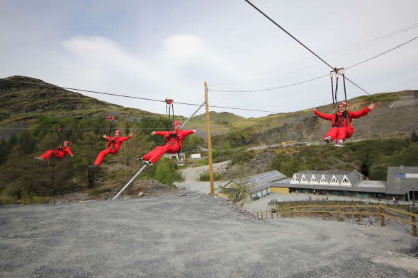 New zip line in Snowdonia