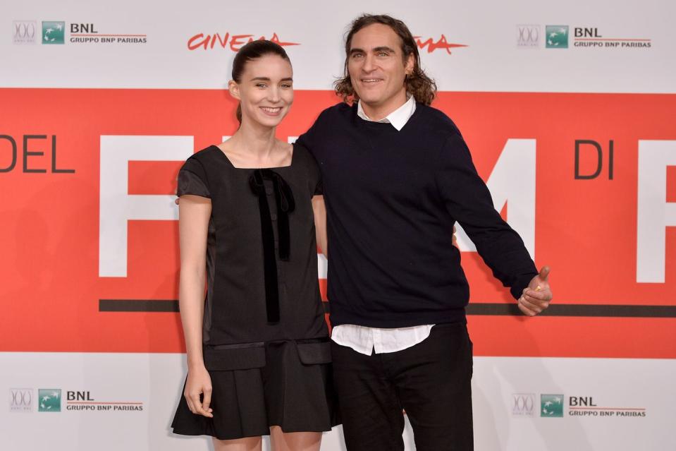 Rooney Mara and Joaquin Phoenix (River)