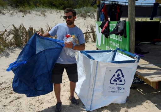 Juan Rivero is the co-founder of the "Plasticoin" project that aims to encourage plastic recycling in Uruguay