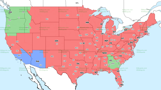 Here's the TV broadcast map for Rams-Cardinals in Week 3