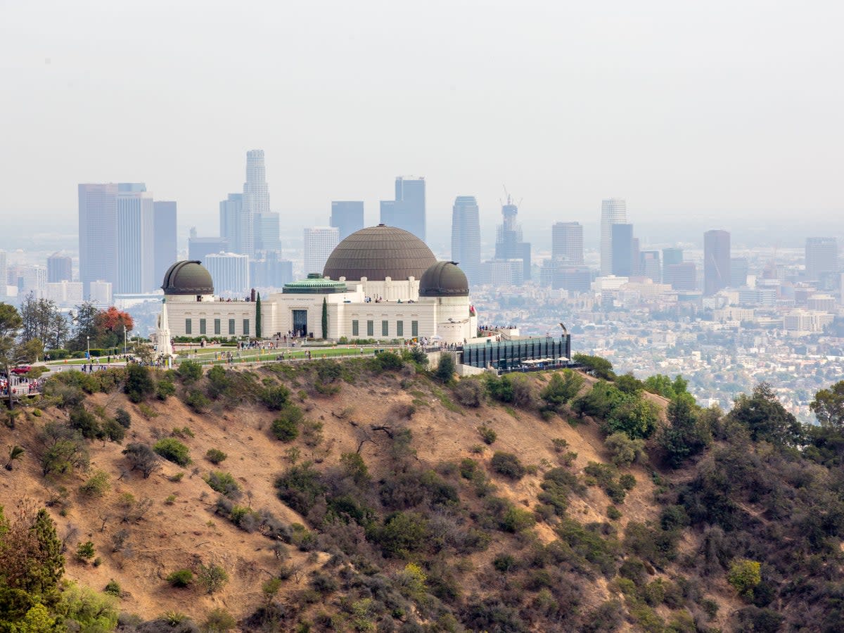 The Griffith Observatory is a steep climb on a bike but worth it for the views (Korak Taylor)
