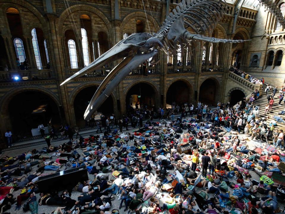 Extinction Rebellion: More than 1,000 protesters arrested, police say as activists target Natural History Museum