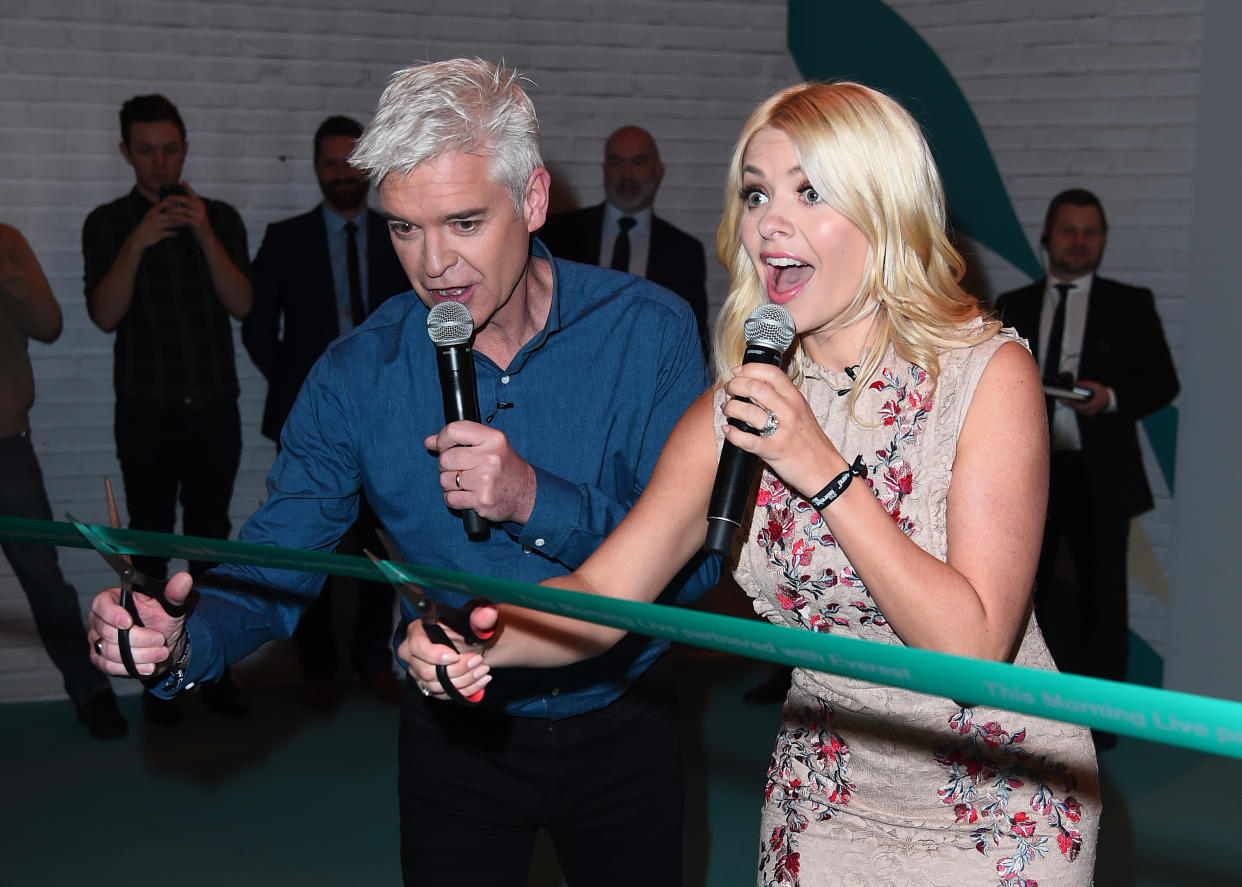 BIRMINGHAM, ENGLAND - MAY 18:  Holly Willoughby and Phillip Schofield during 