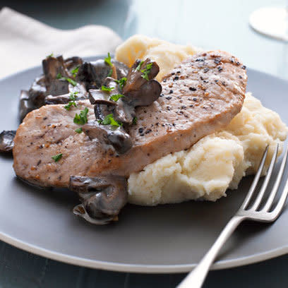 Pork Escalope with Mushroom Juniper Mash: Recipes