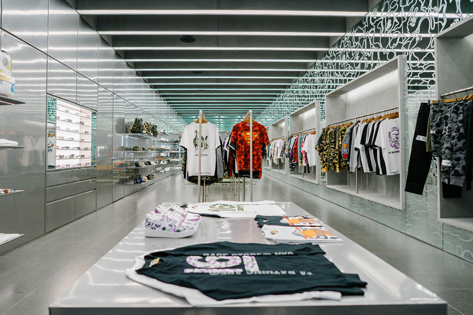 Another look inside the new Bape store in New York City’s SoHo neighborhood. - Credit: Courtesy of Bape