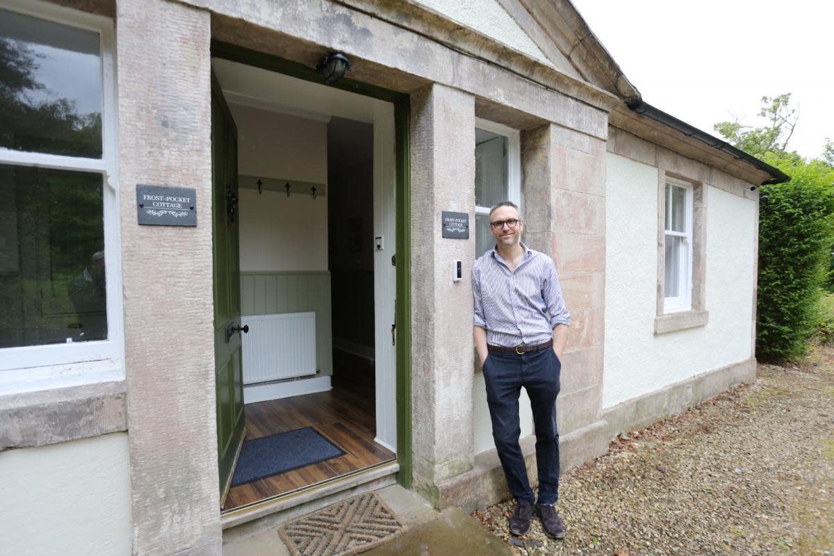 Sir Ludo Shaw Stewart at Frost Pocket Cottage <i>(Image: George Munro)</i>