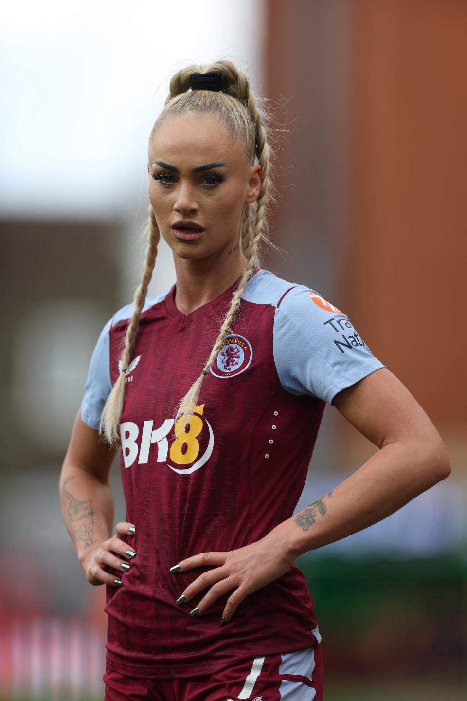 Soccer Football - Women's Super League - Tottenham Hotspur v Aston Villa - Brisbane Road, London, Britain - February 18, 2024 Aston Villa's Alisha Lehmann Action Images via Reuters/Paul Childs