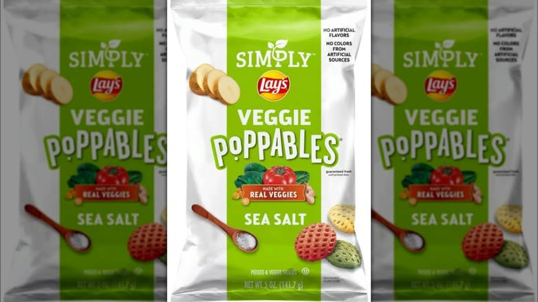 simply lay's veggie poppables bag