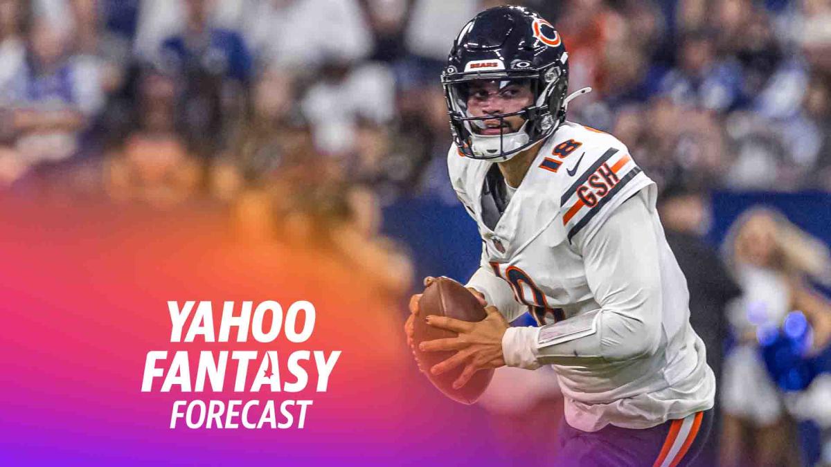 Could Caleb Williams be due for a breakout game? | Yahoo Fantasy Forecast