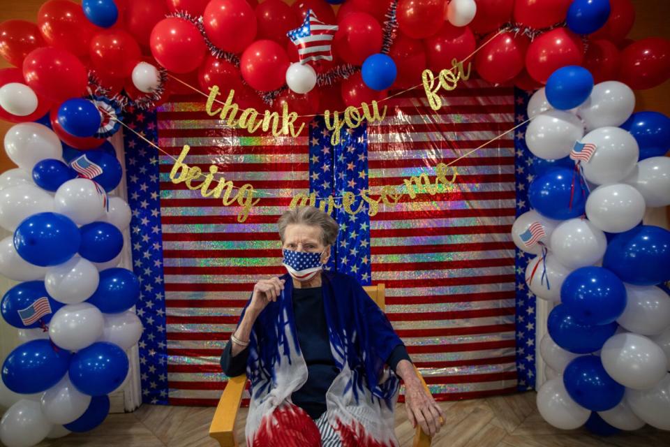 Shirley Virginia Kelly Bellemeur, 99, at Pasadena Meadows in Pasadena.