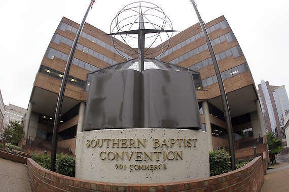 The headquarters of the Southern Baptist Convention is seen Dec. 7 in Nashville, Tenn.
