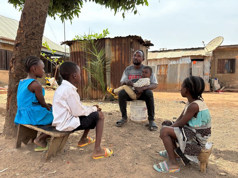 Friday Jimi, a small miller, who was kidnapped and released with ransom, in Kaduna