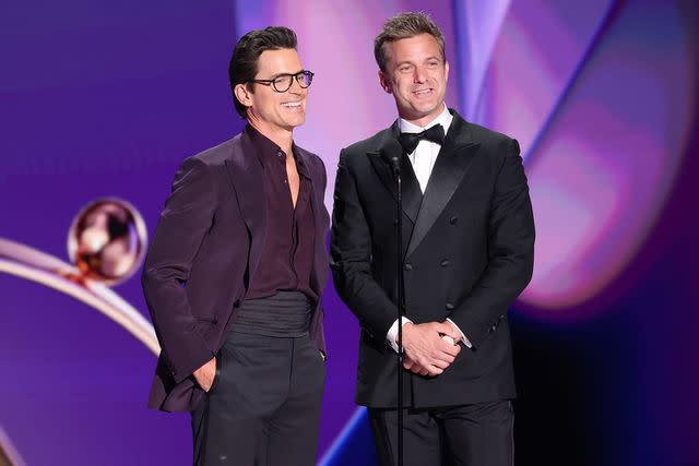 <p>Christopher Polk/Variety via Getty</p> Matt Bomer and Joshua Jackson at the 76th Primetime Emmy Awards