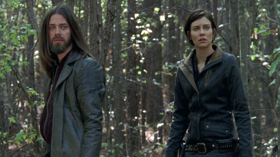 Tom Payne as Jesus and Lauren Cohan as Maggie in ‘The Walking Dead’ (Photo: AMC)