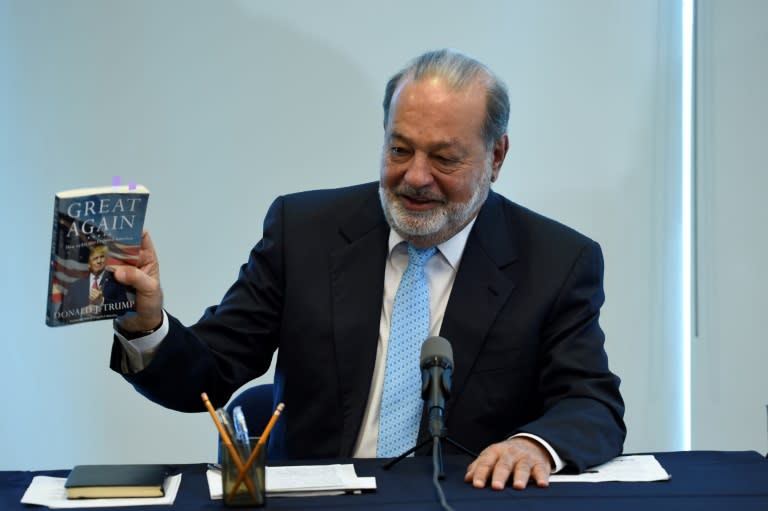 Mexican tycoon Carlos Slim called a rare press conference to talk about "the most surprising display of national unity that I have seen in my life"