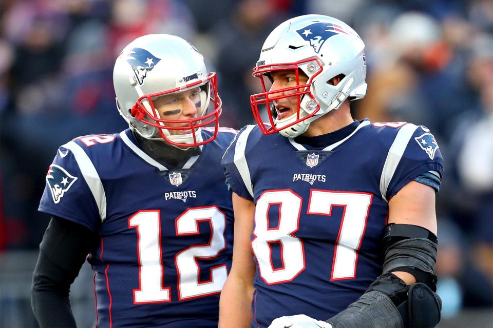 Tom Brady and Rob Gronkowski