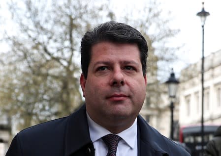 Gibraltar's Chief Minister Fabian Picardo is seen outside the Cabinet Office in London