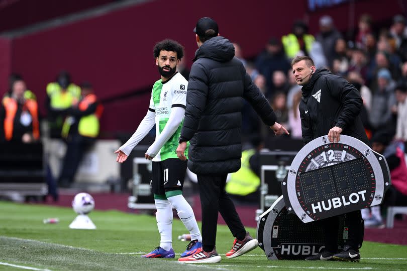 Jurgen Klopp and Mo Salah