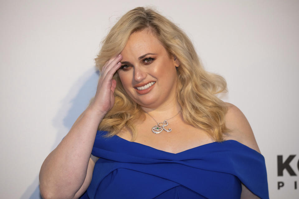 Rebel Wilson poses for photographers upon arrival at the amfAR, Cinema Against AIDS, benefit at the Hotel du Cap-Eden-Roc, during the 72nd international Cannes film festival, in Cap d'Antibes, southern France, Thursday, May 23, 2019. (Photo by Vianney Le Caer/Invision/AP)