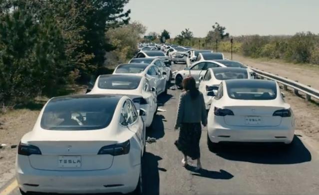 Netflix Posts Movie Clip of Rogue Self-Driving Teslas Nearly