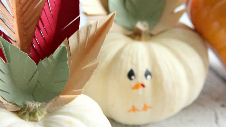 painted turkey pumpkin