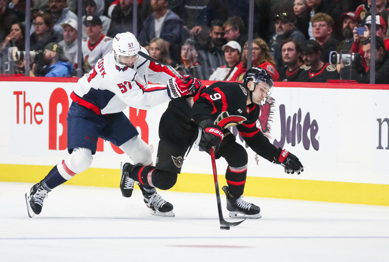 Josh Norris of the Ottawa Senators is one of the top fantasy waiver wire pickups for this week. (Photo by Chris Tanouye/Freestyle Photography/Getty Images)