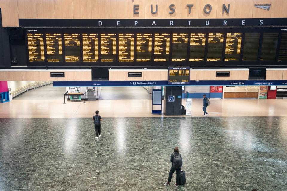 Euston Station in London (Stefan Rousseau/PA) (PA Wire)