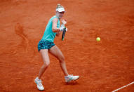 Tennis - French Open - Roland Garros, Paris, France - May 30, 2018 Alison Riske of the U.S. in action during her first round match against Romania's Simona Halep REUTERS/Pascal Rossignol