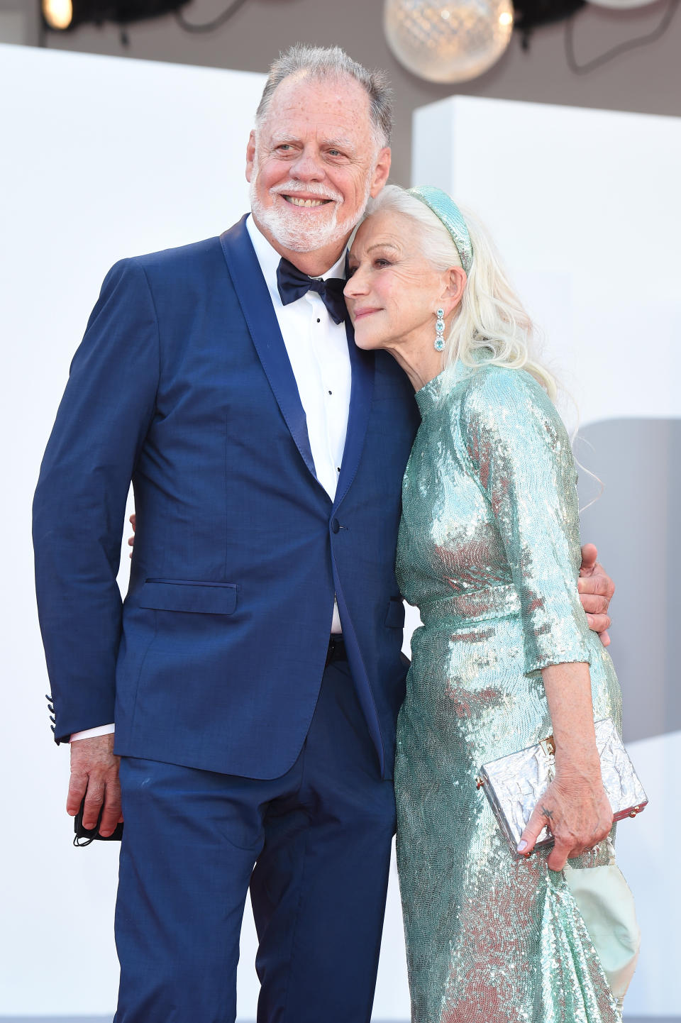 VENICE, ITALY - SEPTEMBER 01:   Taylor Hackford and Helen Mirren attend the red carpet of the movie 