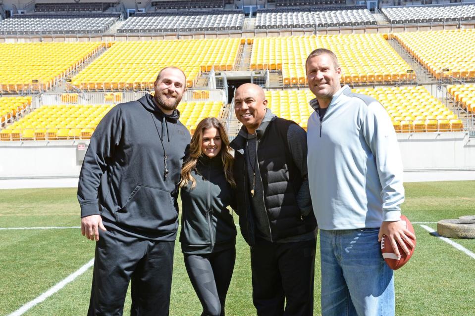 Ben Roethlisberger, Hines Ward, and Brett Keisel