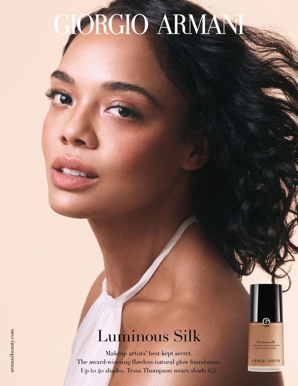 Tessa Thompson New Face of Armani Beauty