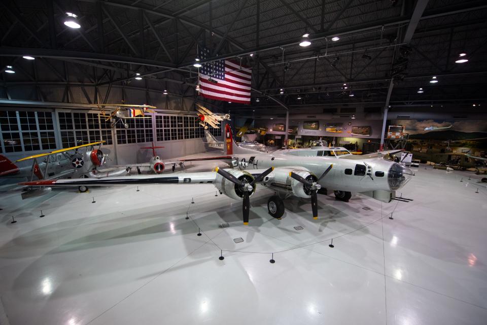 The EAA Aviation Museum’s Eagle Hangar received a significant addition on May 23, as the B-17 Aluminum Overcast was brought in to be displayed for the first time in 30 years, as plans for its future preservation and restoration are finalized.