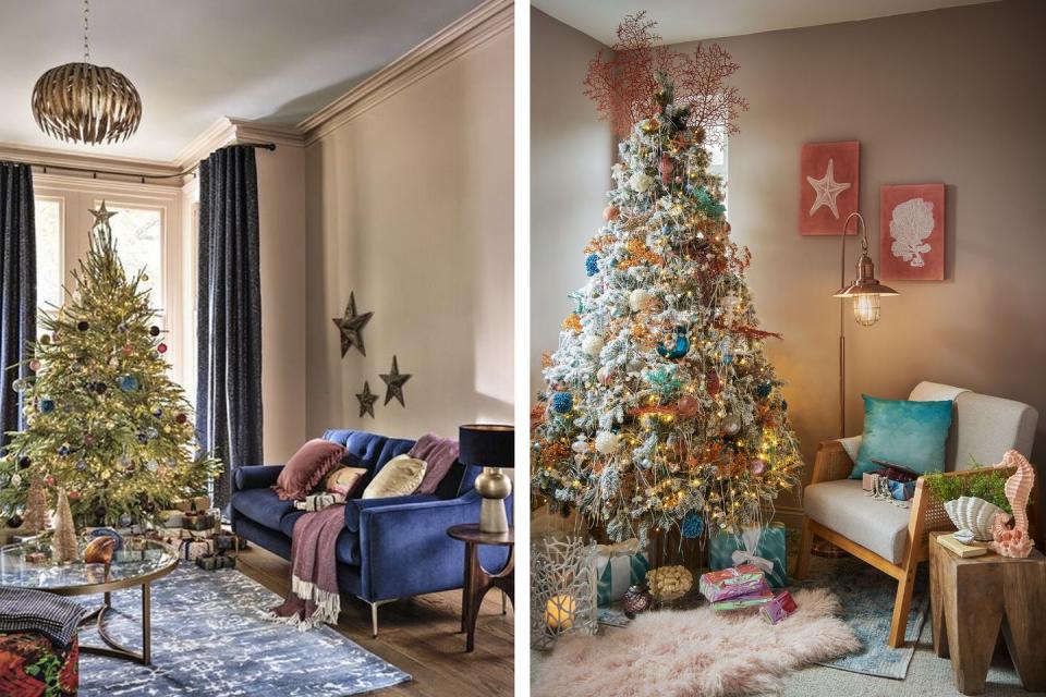 christmas decor living room maximalism