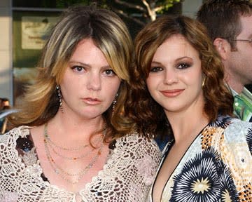 Amber Tamblyn and sister at the Hollywood premiere of Warner Bros. Pictures' The Sisterhood of the Traveling Pants