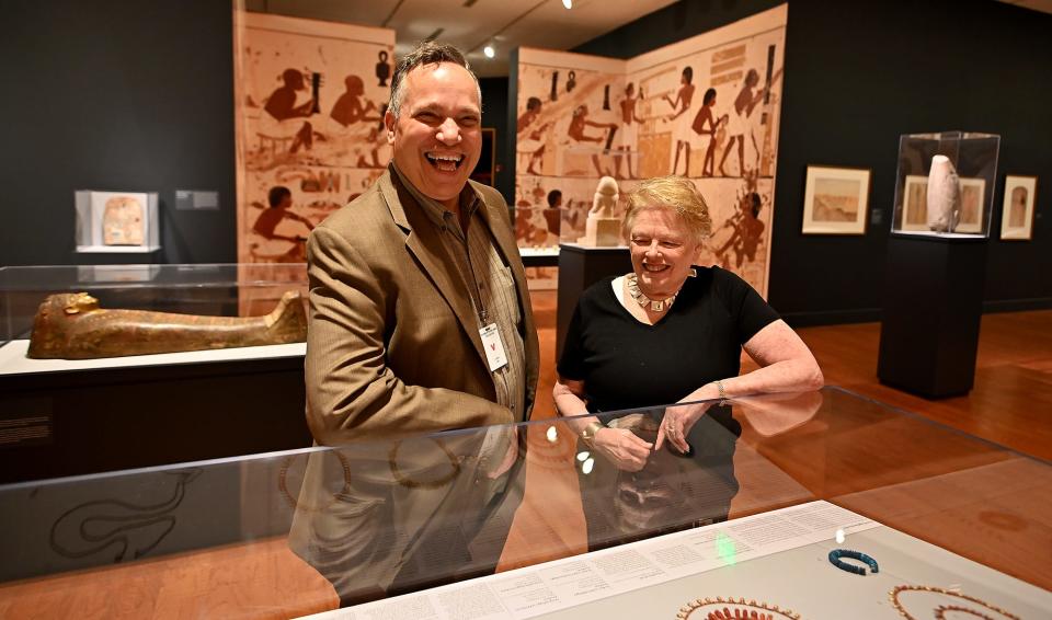 Worcester Art Museum's new exhibition, "Jewels of the Nile," is co-curated by Peter Lacovara and Yvonne Markowitz,.