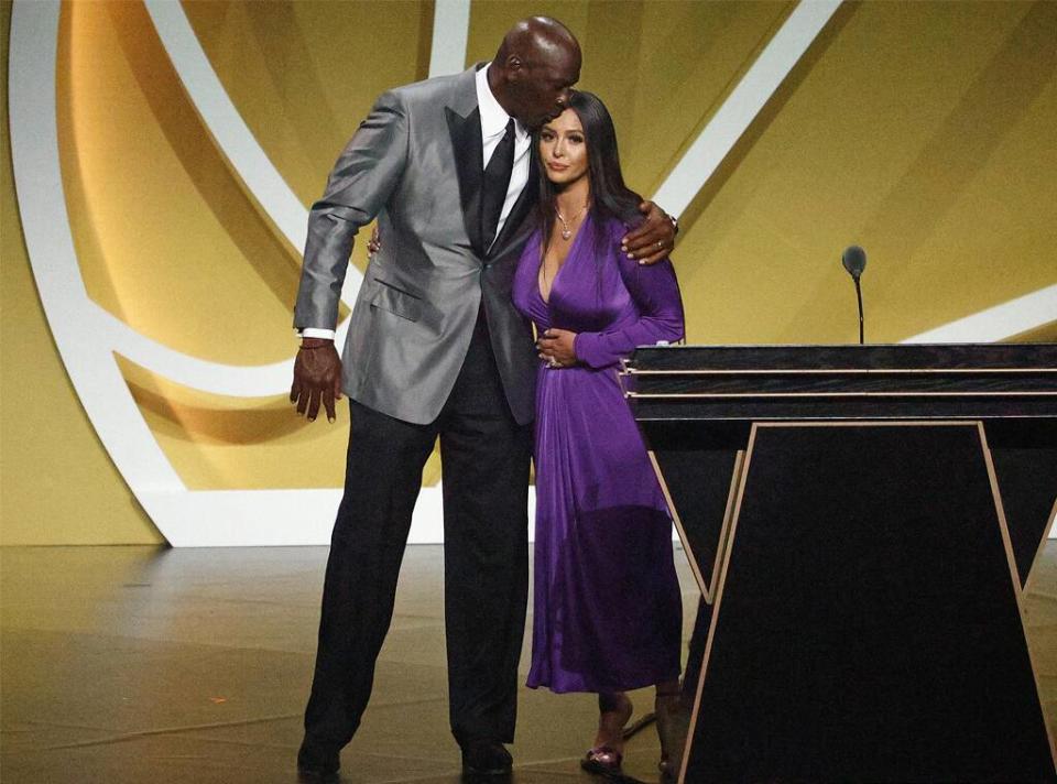 Vanessa Bryant, Michael Jordan, 2021 Basketball Hall of Fame Enshrinement Ceremony