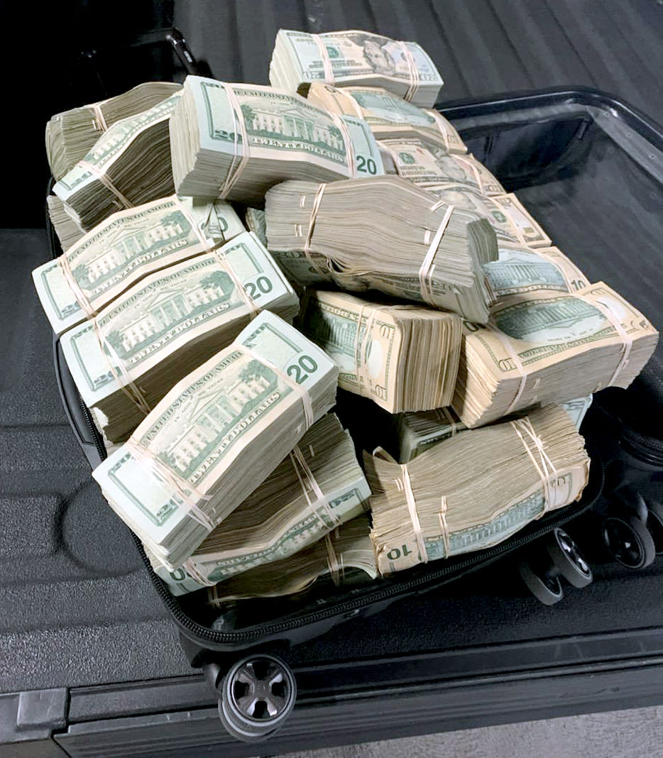 Part of a $1 million seizure in the Los Angeles area. (DEA)