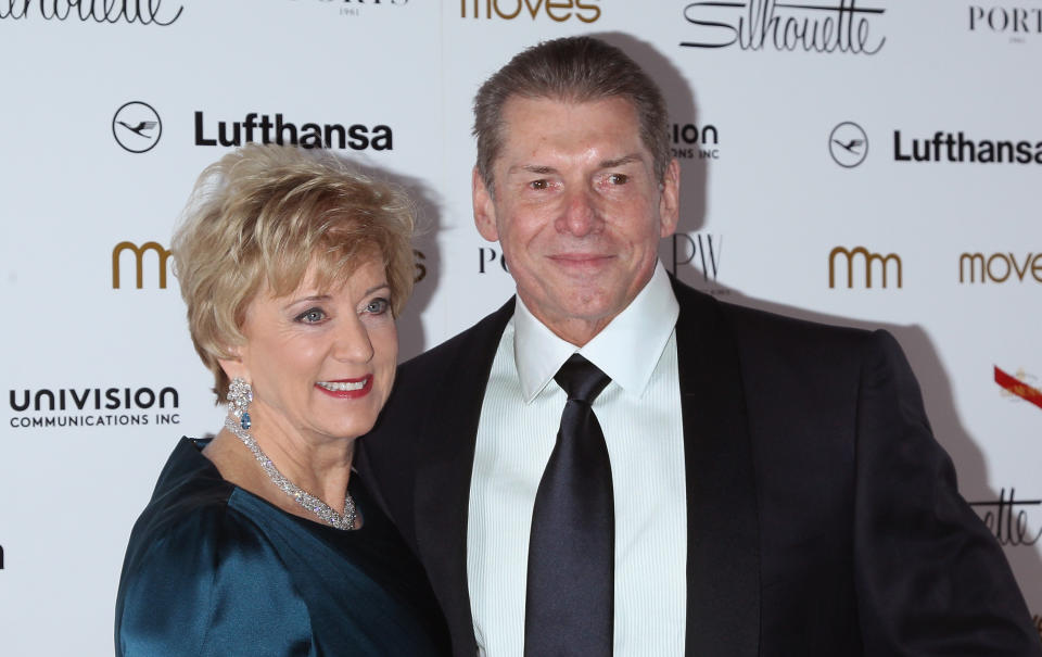 Seen here, Linda McMahon and her husband Vince attending the New York Moves Magazine's 10th Anniversary Power Women Gala in 2013. 