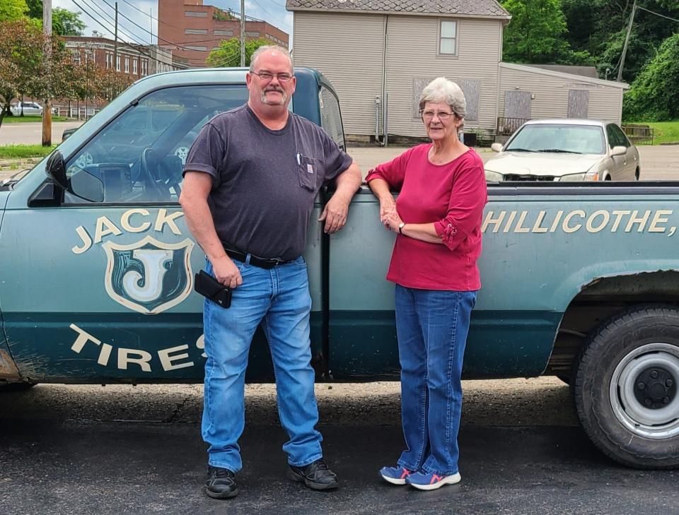 Troy Miller and his sister Debbie Fyffe are the third generation to work at Jack's Tire & Auto Center. While the business is still owned by their mom they handle the day-to-day operations.