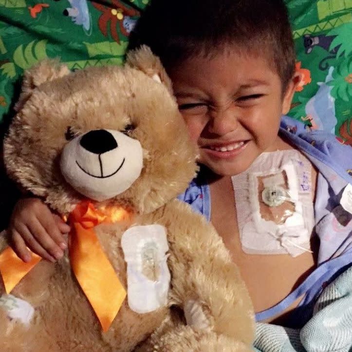 The Berrones' 5-year-old son, Jayden, is&nbsp;undergoing chemotherapy&nbsp;for leukemia. (Photo: Sonia Berrones)