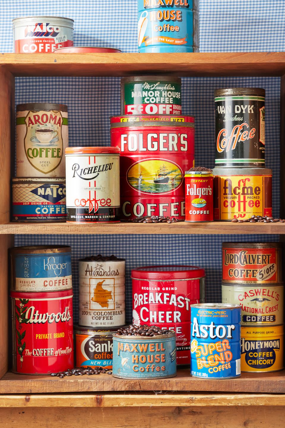 vintage coffee tins