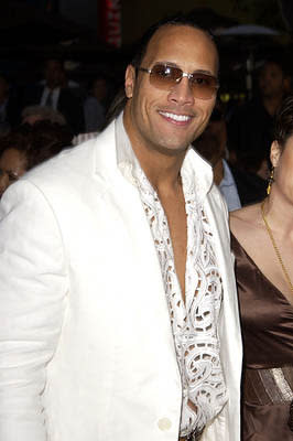 It doesn't matter what you think of The Rock 's movie!  Here he is at the LA premiere of Universal's The Scorpion King