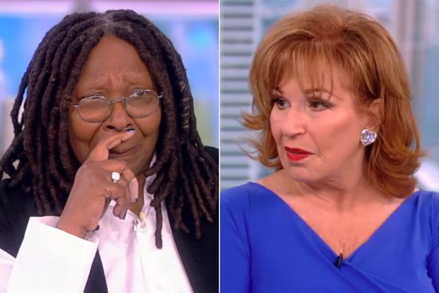 Whoopi Goldberg reacts as Joy Behar says she was 'happy' to be fired from The View : 'All my friends had left'