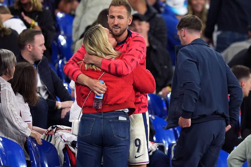 Harry Kane with his wife Kate Goodland