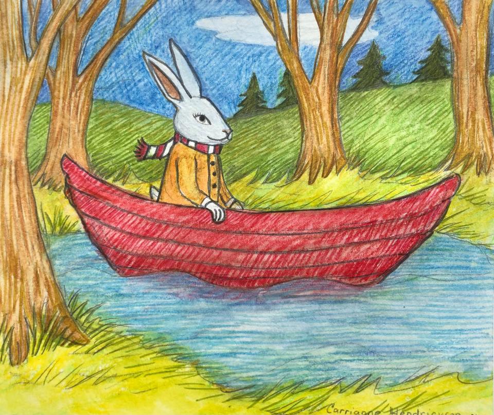 Illustrations by Carrianne Hendrickson will be exhibited now through March 21 at Wood Library in Canandaigua.