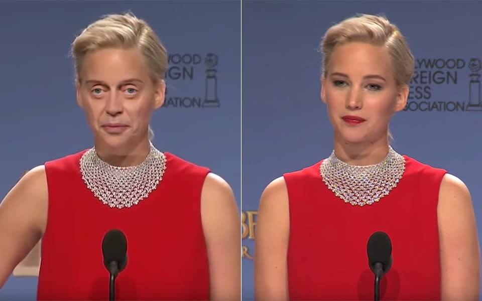 Jennifer Lawrence with Steve Buscemi's face. (Youtube/VillainGuy)