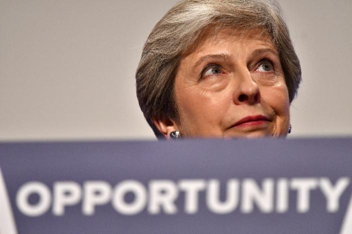 Britain's Prime Minister Theresa May has to reach a deal acceptable not only to Brussels but also to the members of her own Conservative party (AFP Photo/Ben STANSALL)