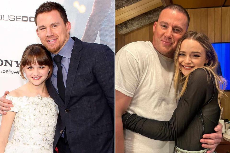 <p>Getty;Joey King/Instagram</p> Joey King with Channing Tatum in 2013 and 2024.