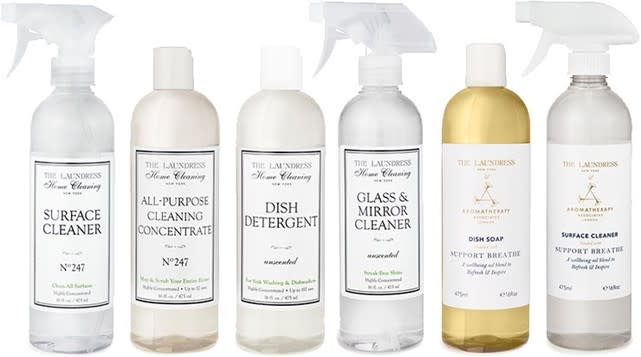 Recalled The Laundress surface cleaner, all-purpose cleaning concentrate, dish detergent, glass & mirror cleaner, aromatherapy dish soap and aromatherapy surface cleaner (Photo//CPSC)