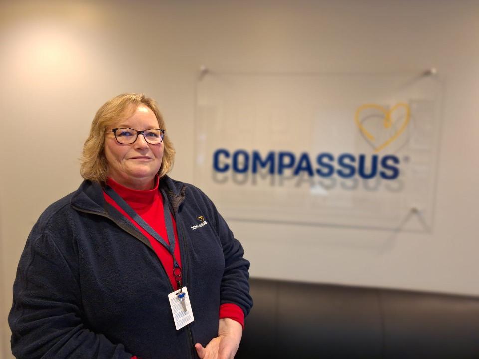 Darla Ames, clinical services director at Compassus, said the company works with patients and families to help those who are dying to do it with dignity.